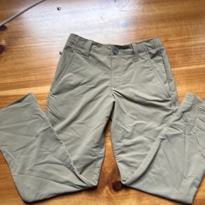 EUC Under Armour boys small performance tan pants